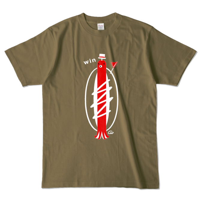 カラーTシャツ - L - オリーブ (濃色)