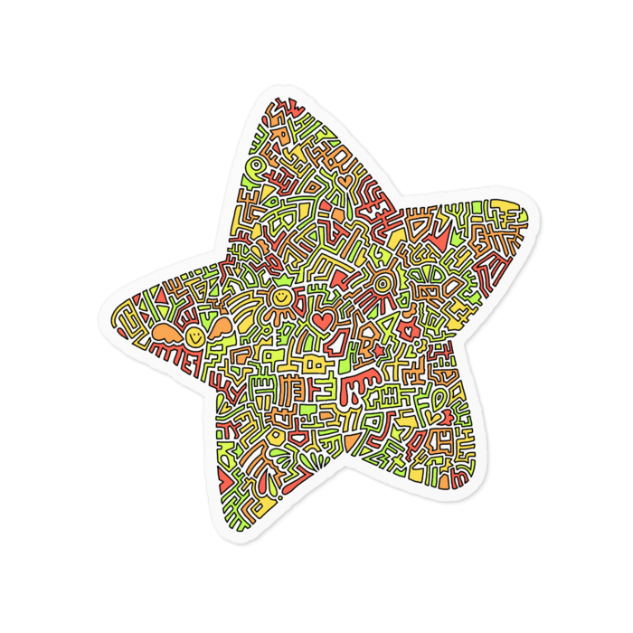 ステッカー - 100 x 100 (mm)