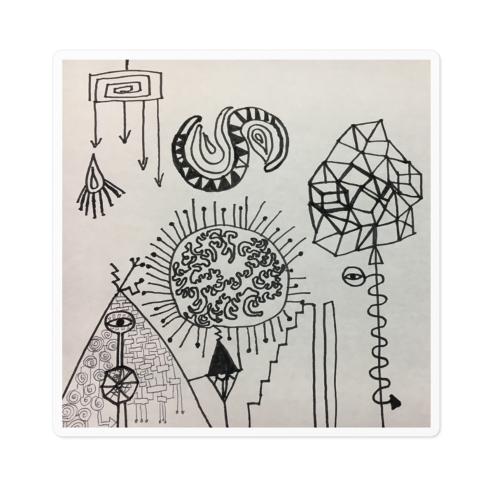 ステッカー - 100 x 100 (mm)