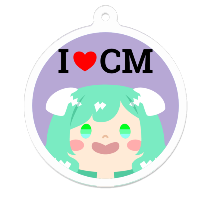 アクリルキーホルダー（コーティング） - 50 x 50 (mm)