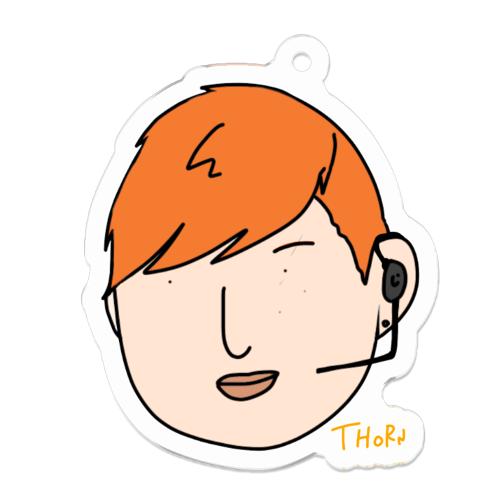 アクリルキーホルダー - 50 x 50 (mm)