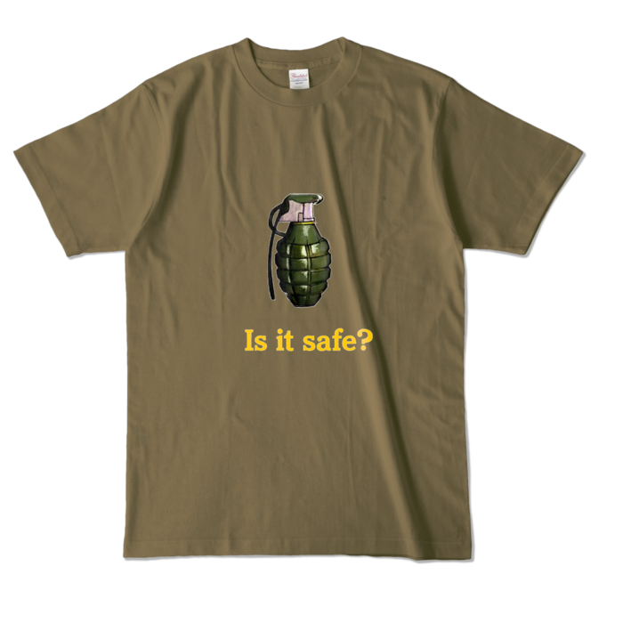 カラーTシャツ - L - オリーブ (濃色)