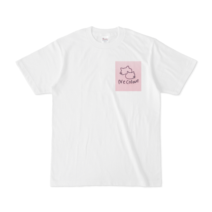 Tシャツ - S - 白(ピンク)