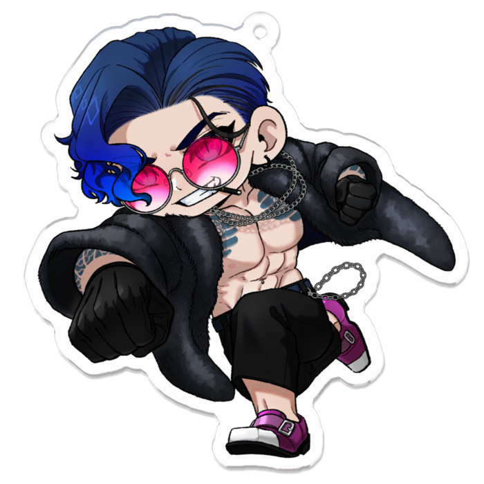 アクリルキーホルダー（コーティング） - 70 x 70 (mm)