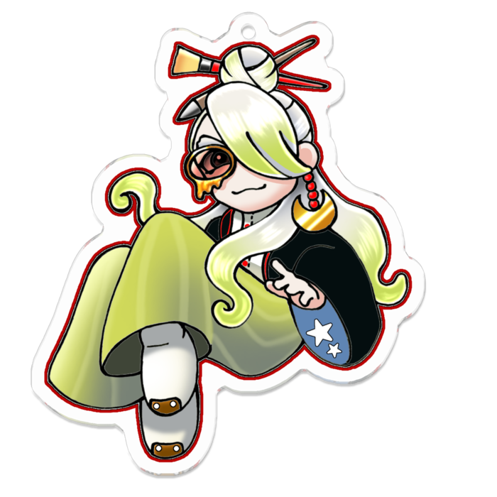 アクリルキーホルダー - 70 x 70 (mm)　Luna