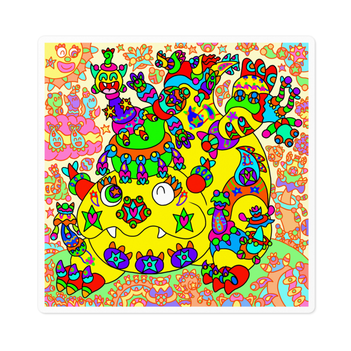 ステッカー - 100 x 100 (mm)