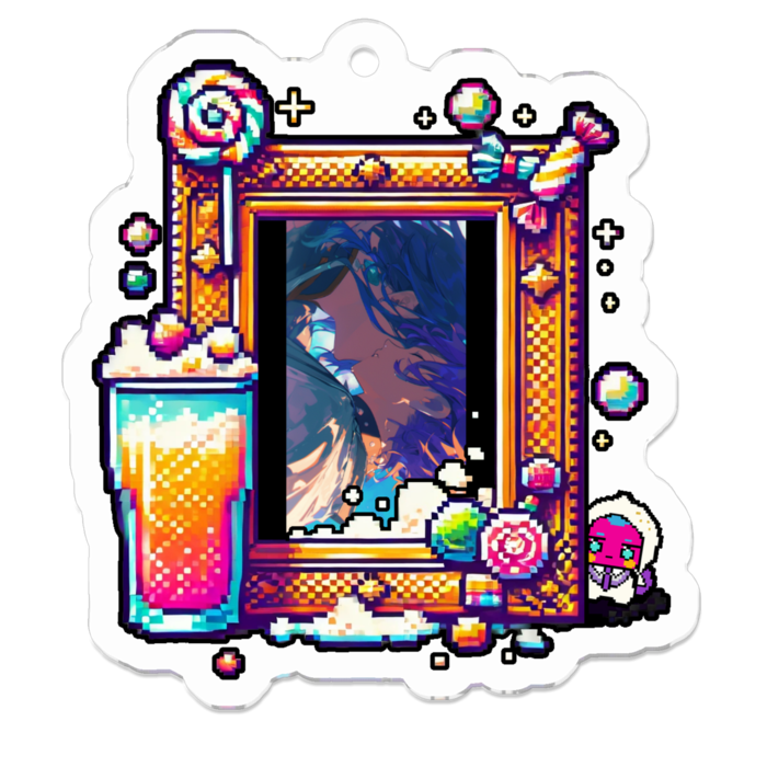 アクリルキーホルダー - 50 x 50 (mm)