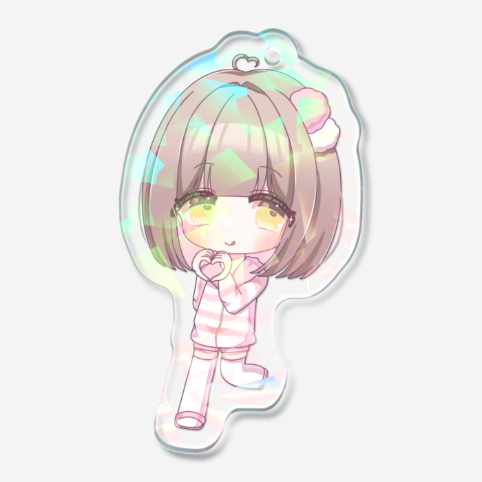 ホログラムアクリルキーホルダー - 50 × 50mm