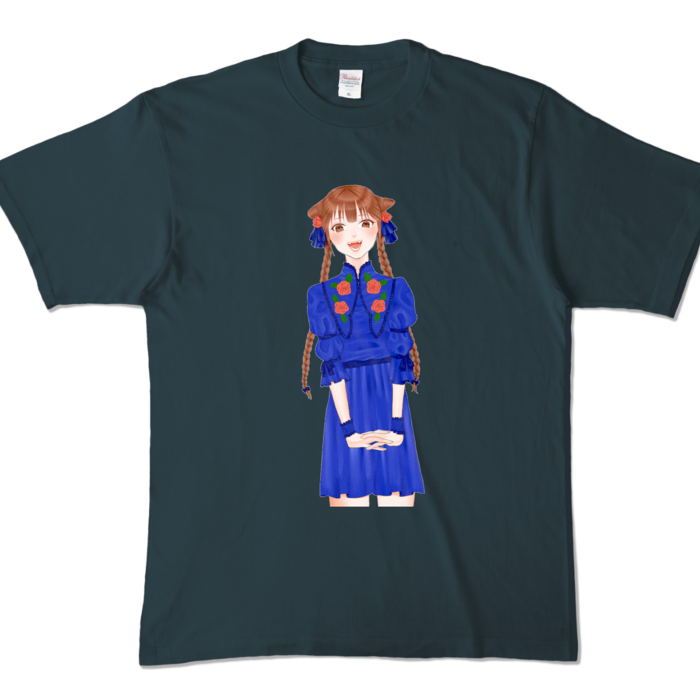 カラーTシャツ - XL - デニム (濃色)