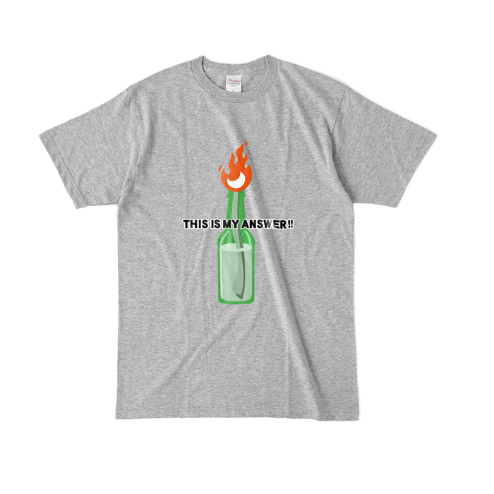 カラーTシャツ(濃色) - L - グレー