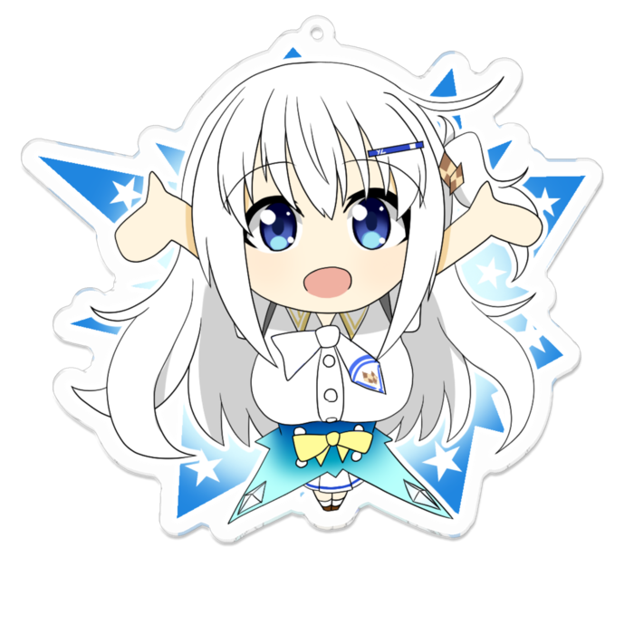 アクリルキーホルダー（コーティング） - 100 x 100 (mm)