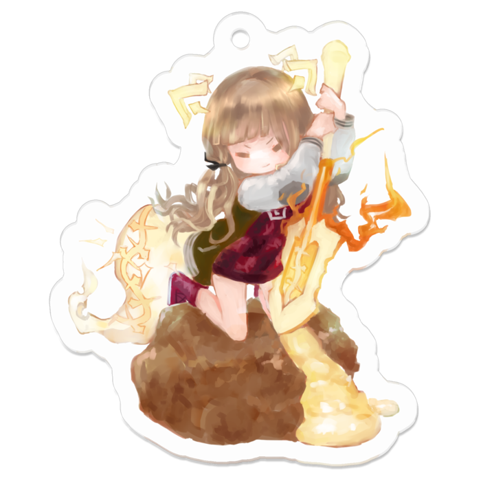 アクリルキーホルダー - 50 x 50 (mm)