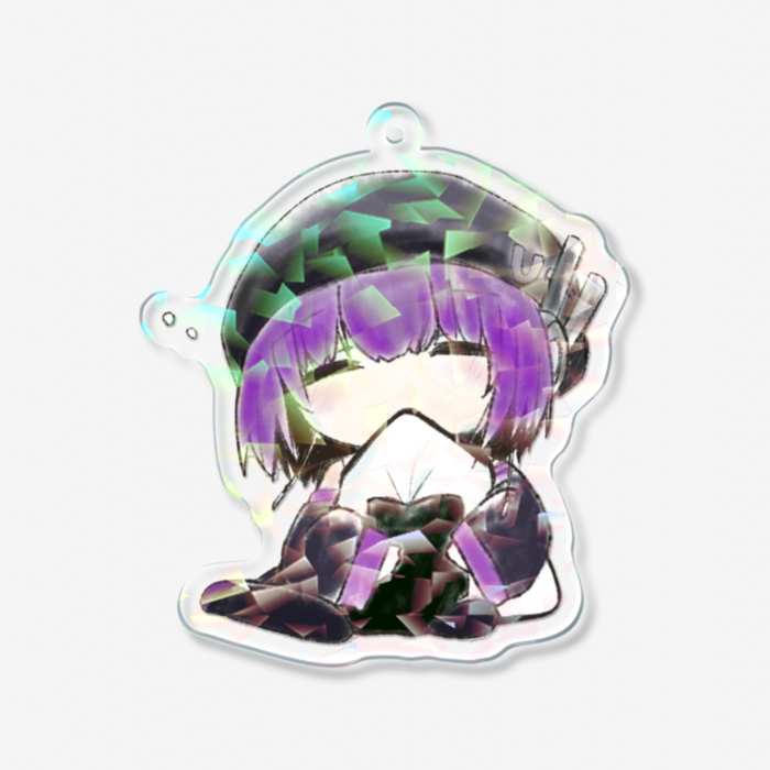ホログラムアクリルキーホルダー - 70 × 70mm