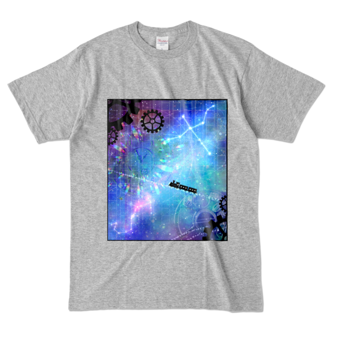 カラーTシャツ - L - 杢グレー (濃色)