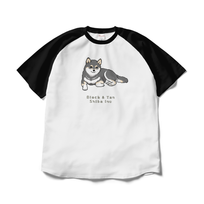 ラグランTシャツ - XL - ホワイト×ブラック/Raglan T-Shirt (Size XL) White & Black
