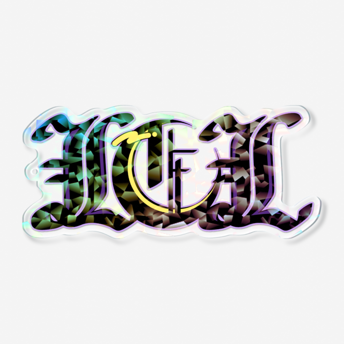 ホログラムアクリルキーホルダー - 100 × 100mm