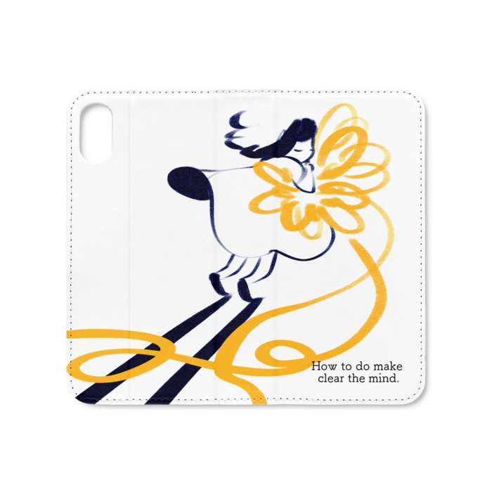 手帳型iPhoneケース(ベルトなし) - iPhone XS / X - ストラップ穴 なし