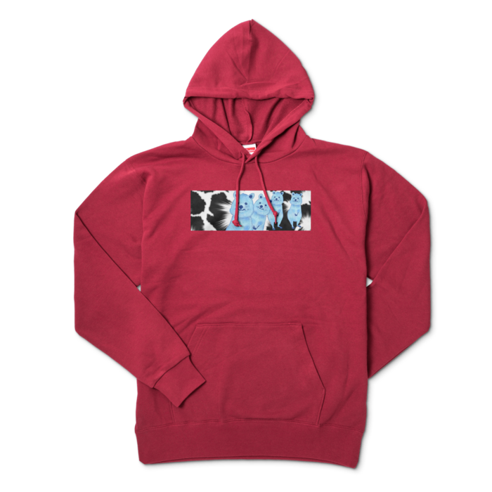 パーカー - XL - バーガンディ