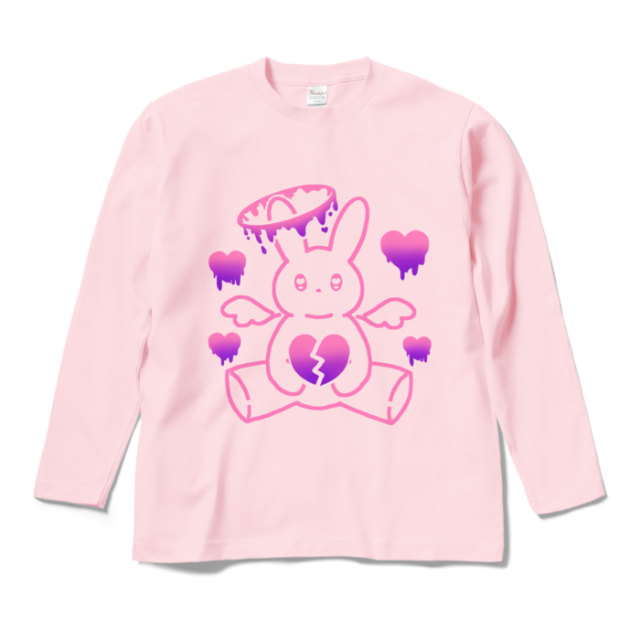 ロングスリーブTシャツ - M - ライトピンク