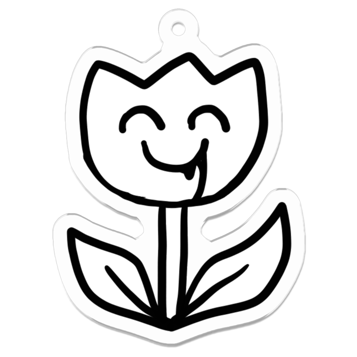 アクリルキーホルダー - 50 x 50 (mm)