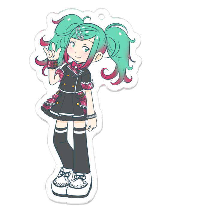 アクリルキーホルダー（コーティング） - 70 x 70 (mm)