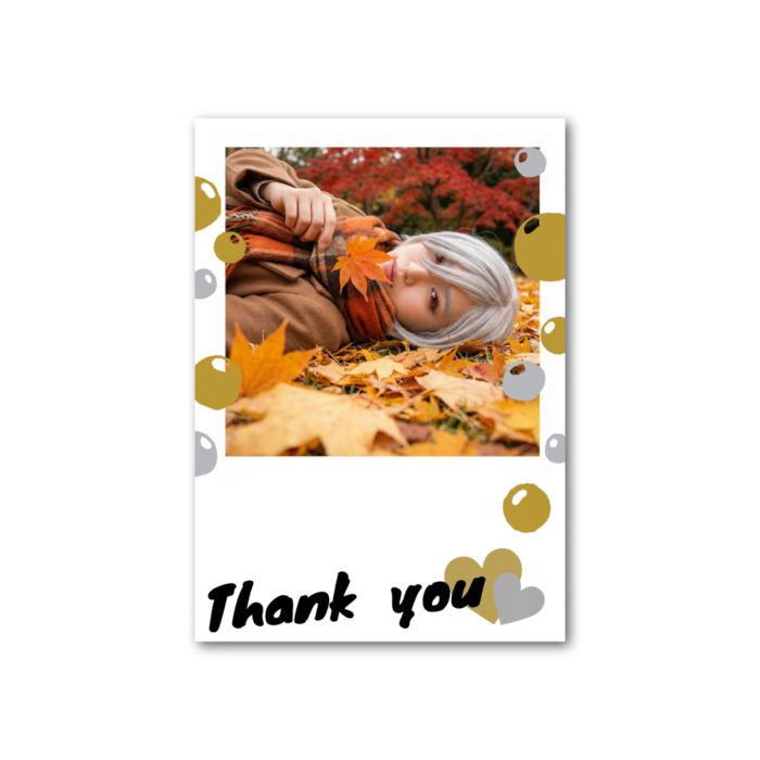 フォト風カード - 縦 - 片面