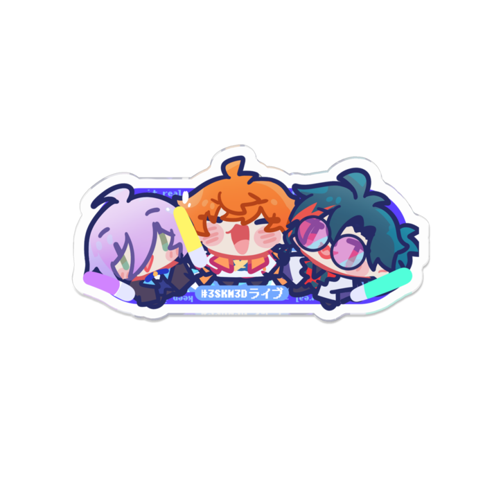 アクリルバッジ - 70 x 70 (mm)