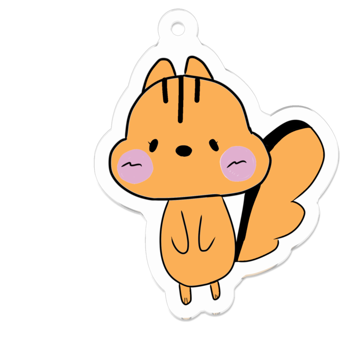 アクリルキーホルダー - 50 x 50 (mm)