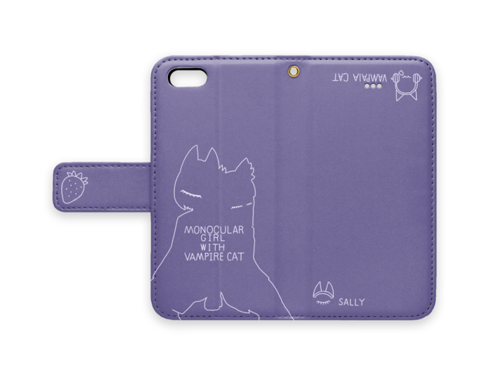手帳型iPhoneケース - iPhone 5 / 5s / SE - ストラップ穴 あり
