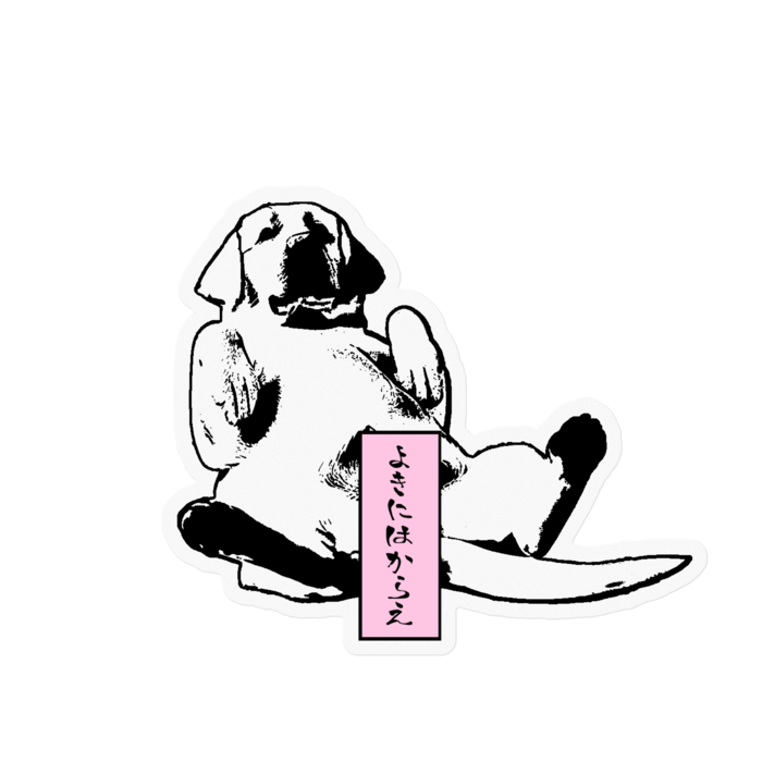 クリア　ステッカー - 100 x 100 (mm)