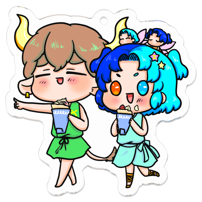 アクリルキーホルダー - 50 x 50 (mm)