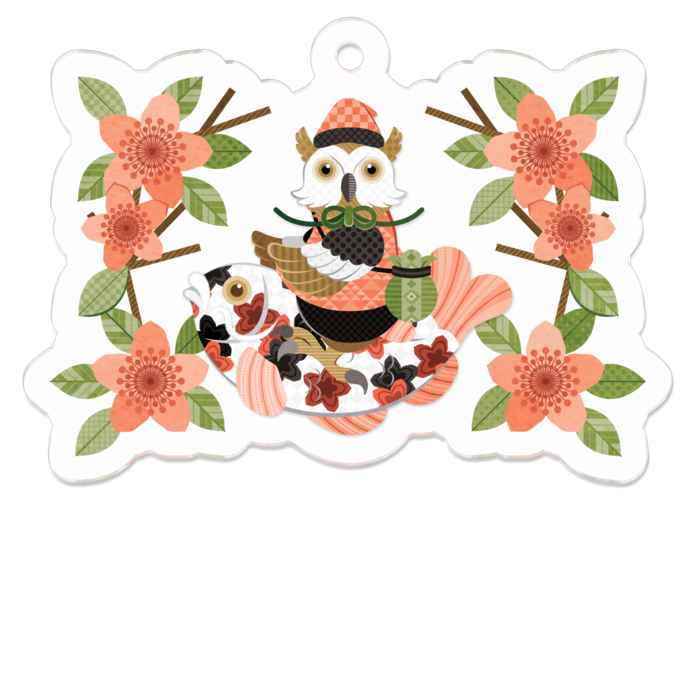 アクリルキーホルダー - 50 x 50 (mm)