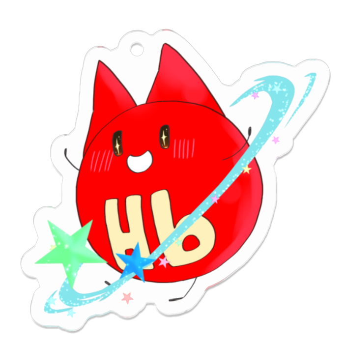 アクリルキーホルダー - 50 x 50 (mm)