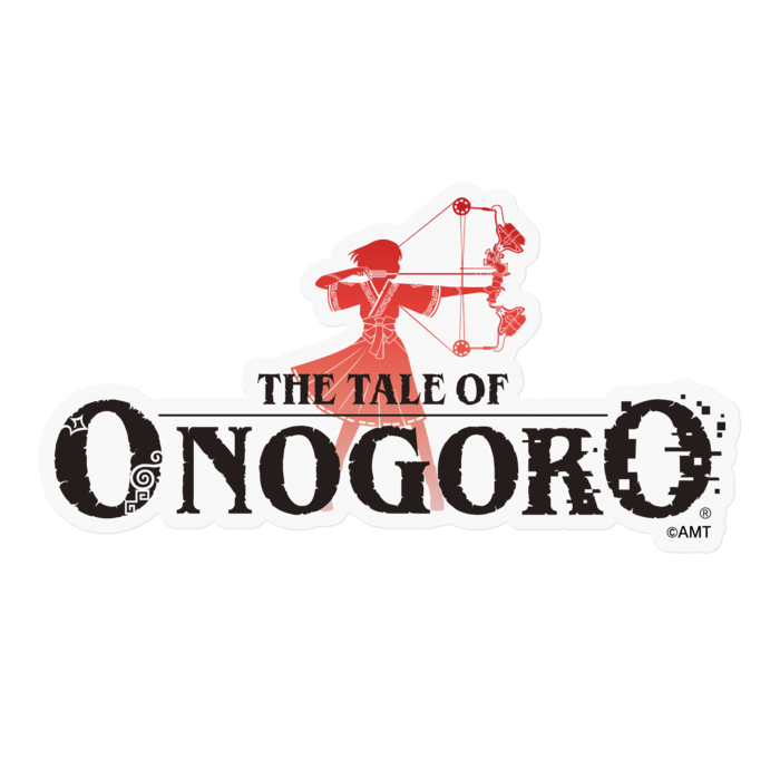 『オノゴロ物語』ロゴ（カラー）ステッカー - 100 x 100 (mm) - クリア
