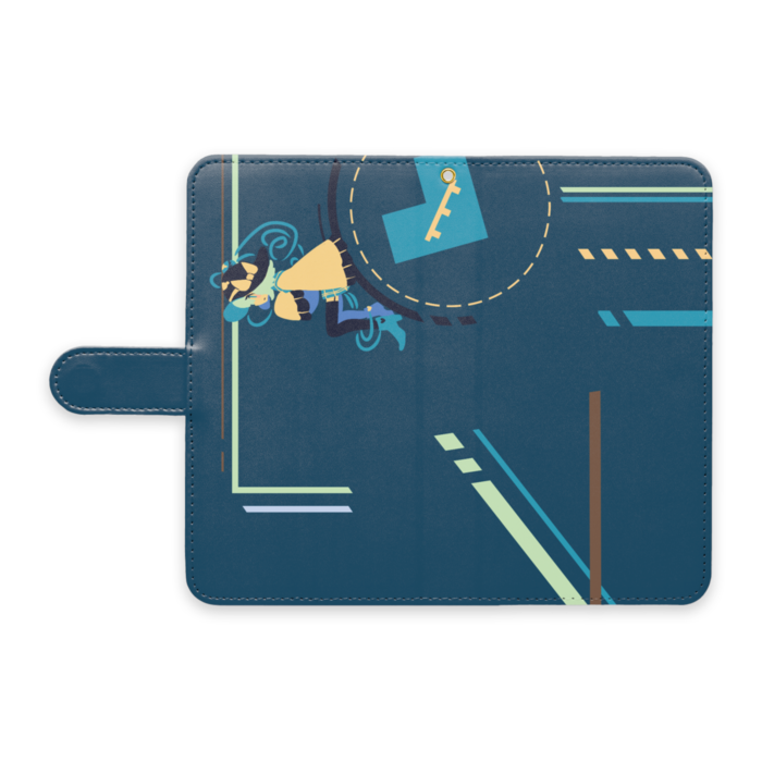 手帳型Androidケース - L - ストラップ穴 あり