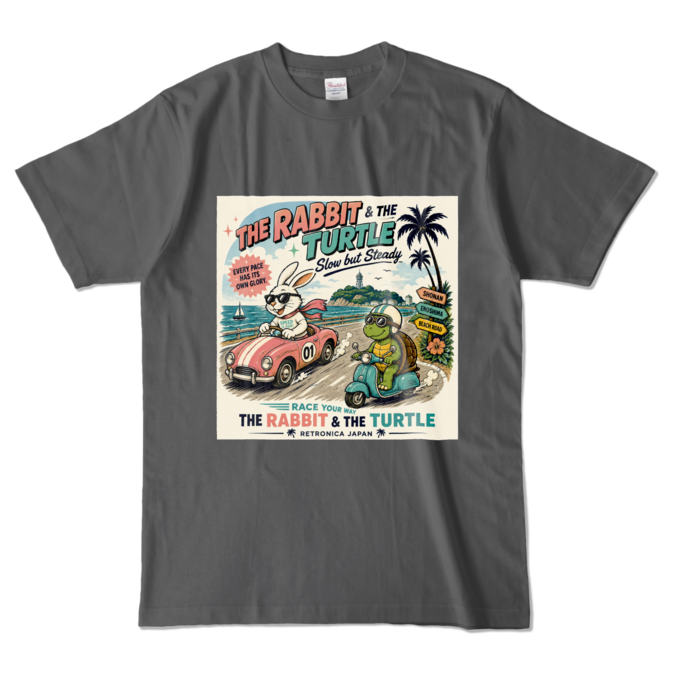 カラーTシャツ - L - チャコール (濃色)