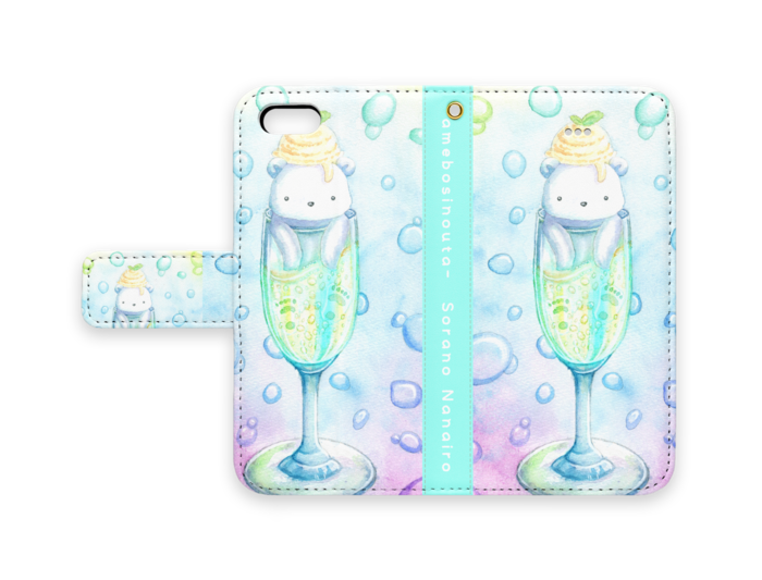 手帳型iPhoneケース - iPhone 5 / 5s / SE - ストラップ穴 あり