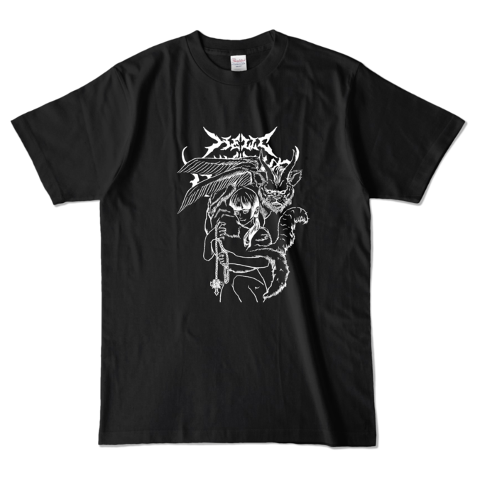 GothMag003カラーTシャツ - L - ブラック (濃色)