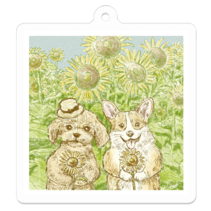 アクリルキーホルダー - 50 x 50 (mm)