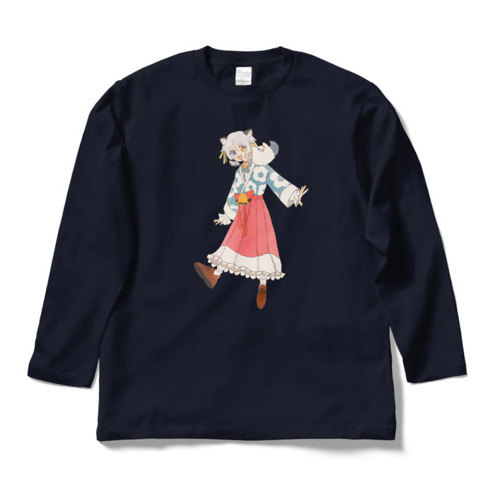 ロングスリーブTシャツ - L - ネイビー