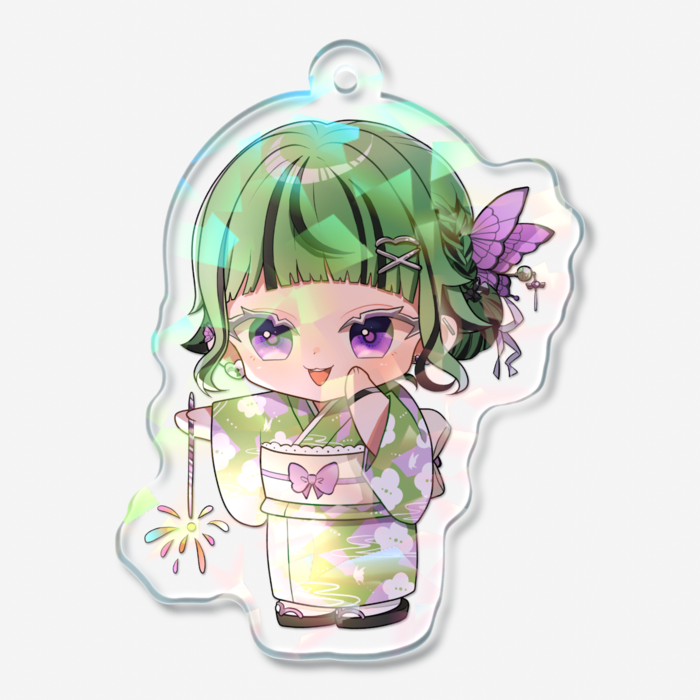 ホログラムアクリルキーホルダー - 50 × 50mm
