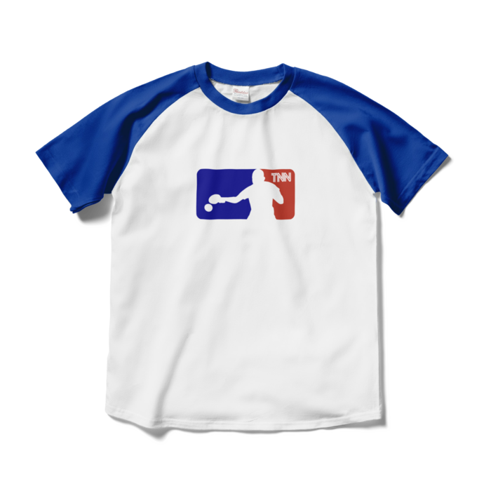 TNN放送局オフィシャルTシャツ - M - ホワイト×ロイヤルブルー