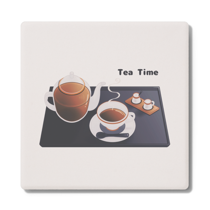 コースター　角形　白色