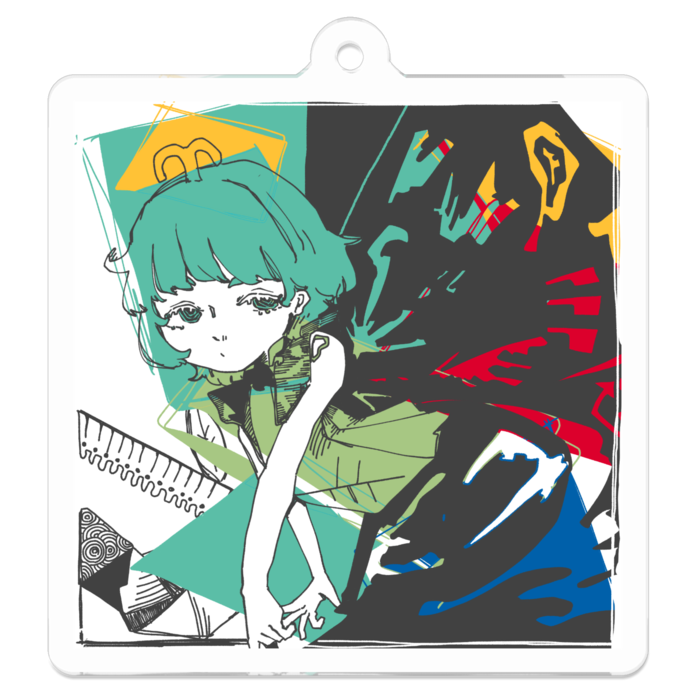 アクリルキーホルダー - 50 x 50 (mm)