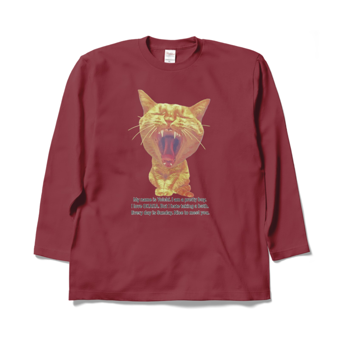 ロングスリーブTシャツ - XL - バーガンディ