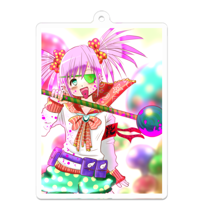 アクリルキーホルダー - 70 x 70 (mm)