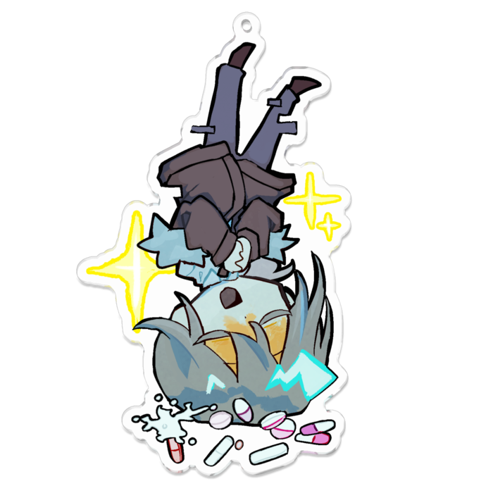 アクリルキーホルダー - 100 x 100 (mm)