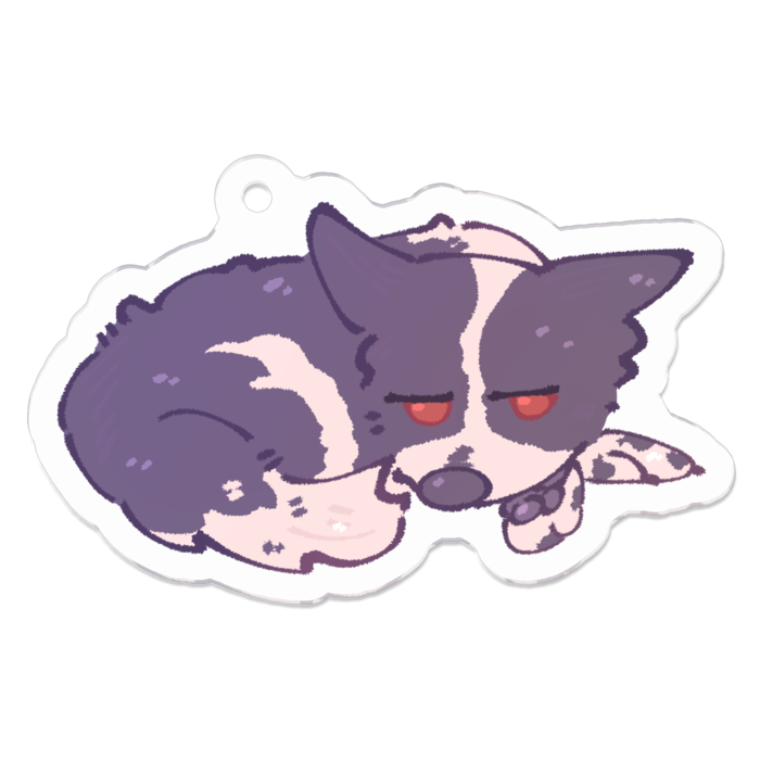 アクリルキーホルダー（コーティング） - 50 x 50 (mm)