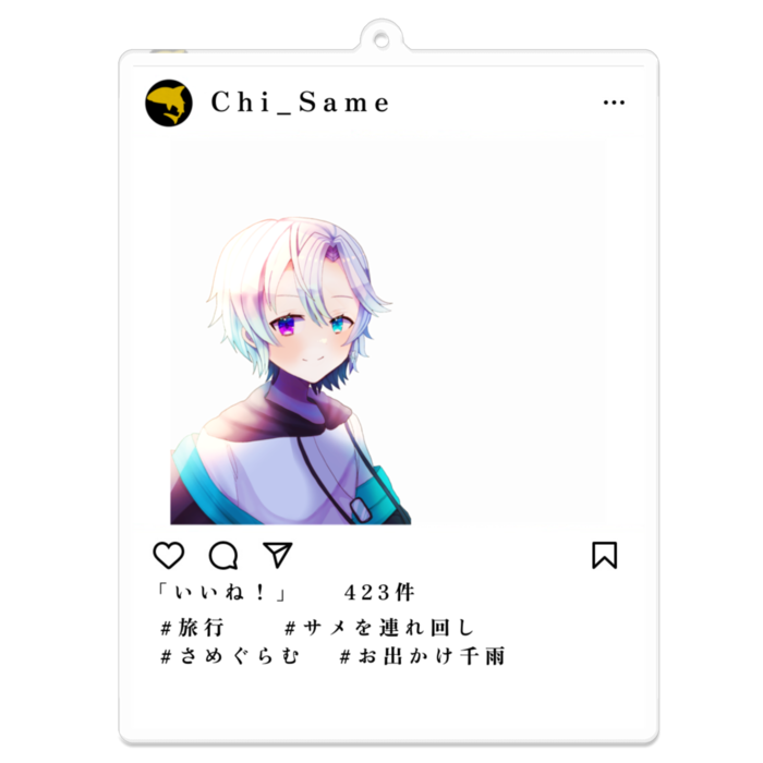 アクリルキーホルダー(コーティング) - 100 x 100 (mm)