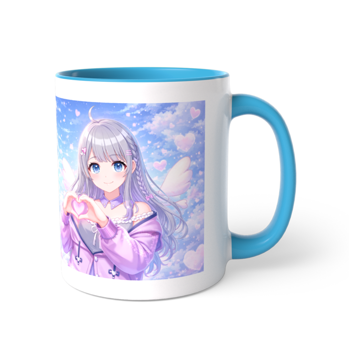 ツートンカラーマグカップ - 直径 8.2cm / 高さ 9.5cm